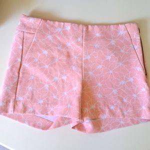 Banana Republic Classic Preppy Pink Side Zipper Shorts size 0